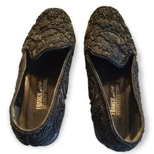 COPY - *VINTAGE* CIRCA 80s BEVERLY FELDMAN Frankie And Baby Caviar Black Beaded… Beverly Feldman | Shoes | Vintage Circa 8s Beverly Feldman  main image 4